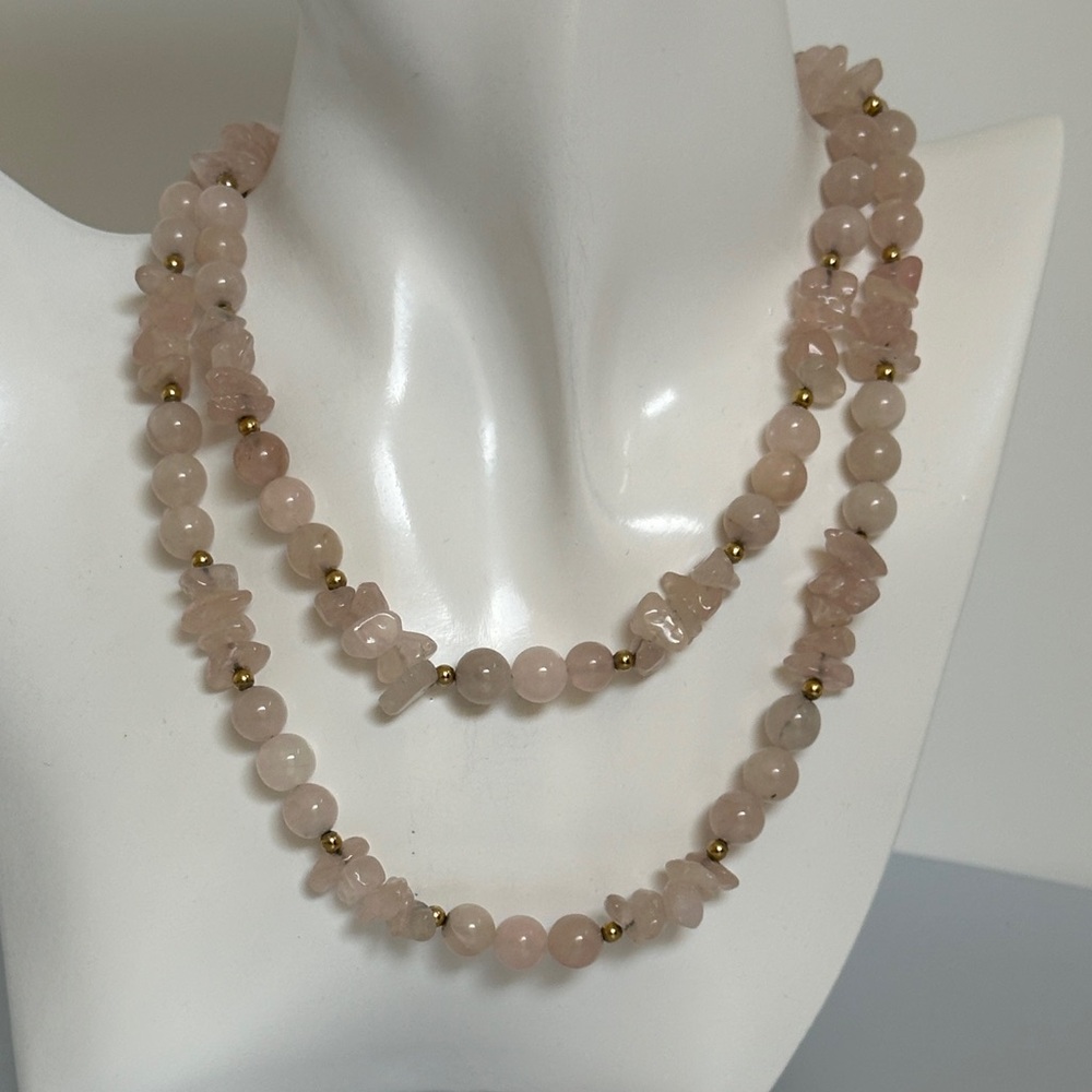 JADE Pink Beaded Necklace